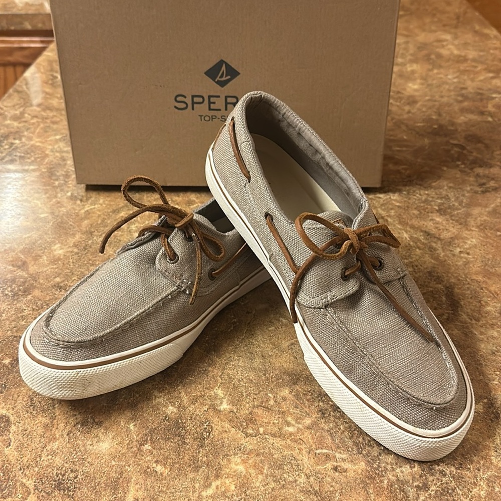 Men’s size 12 Bahama II Hemp Taupe Sperry Top-Siders